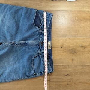 Vintage LL Bean Flannel Lined Jeans. Heavyweight, Workwear, Casual Outdoor Pants